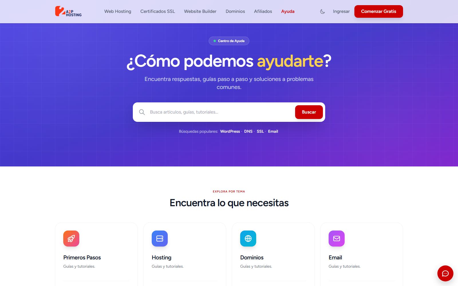 A2P Hosting help center