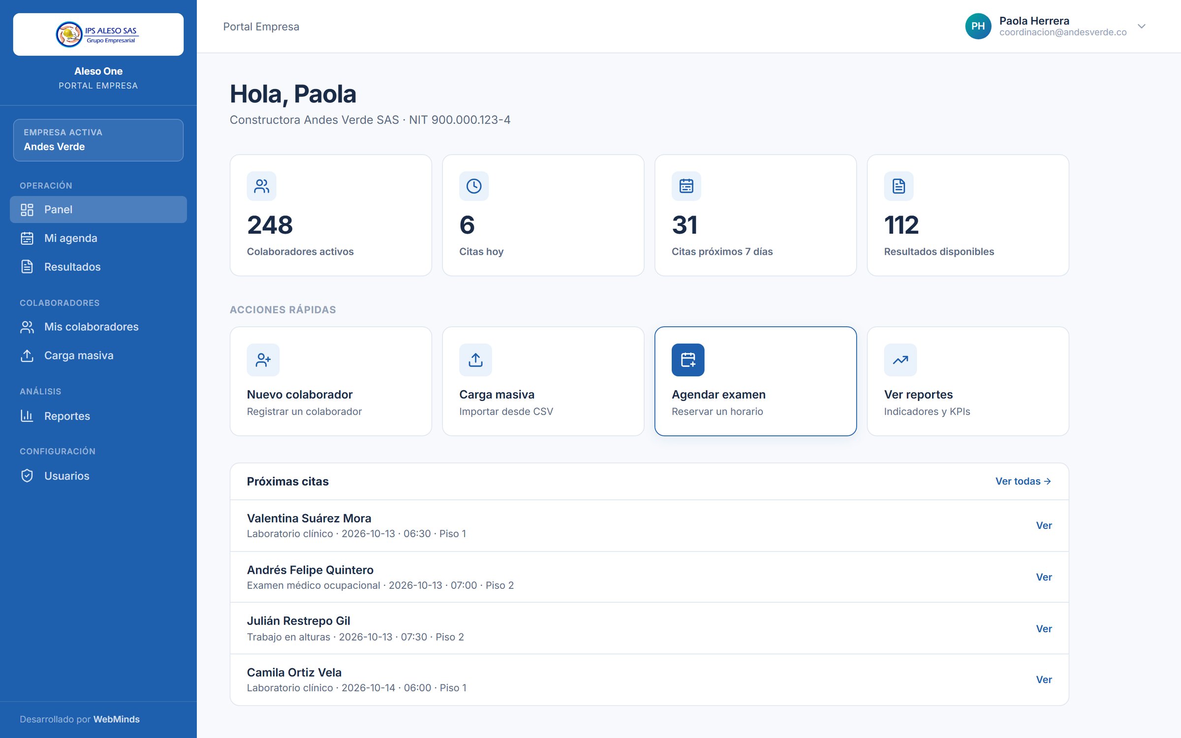Company portal home