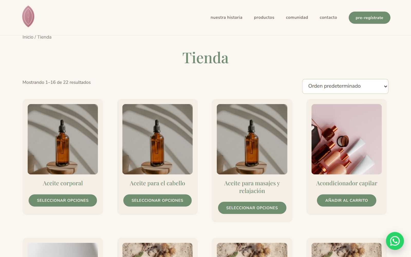 Dalú shop catalog