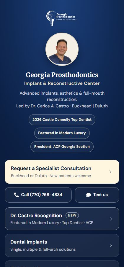 Branded Link Hub on mobile