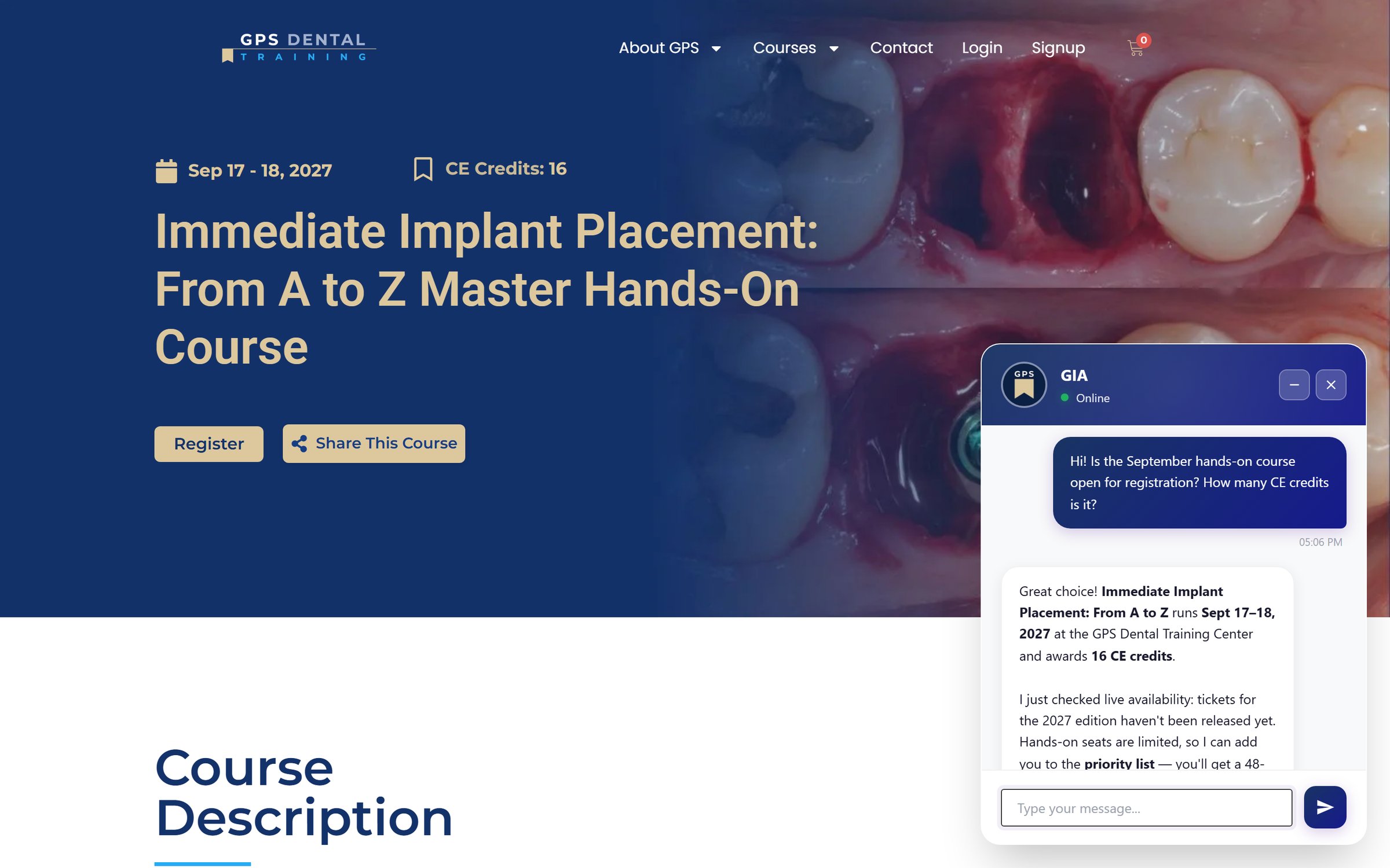 GPS Dental Training