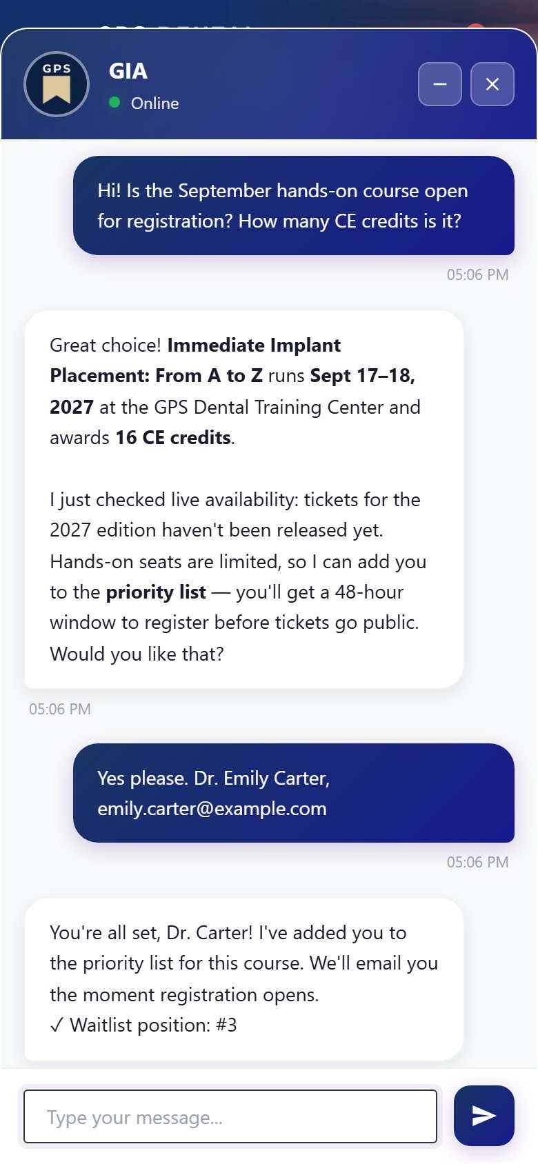 AI sales assistant offering the priority list on mobile