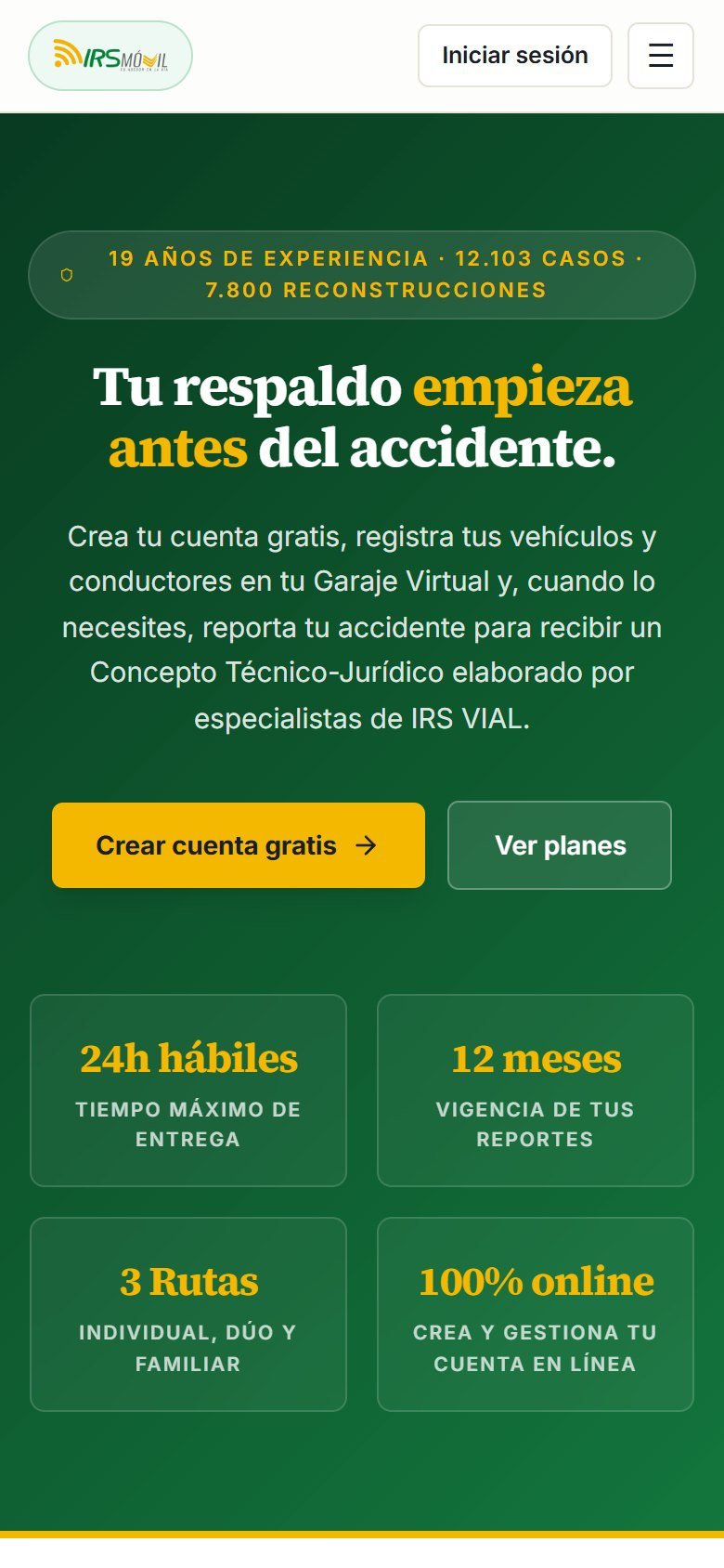 IRS Móvil en el celular