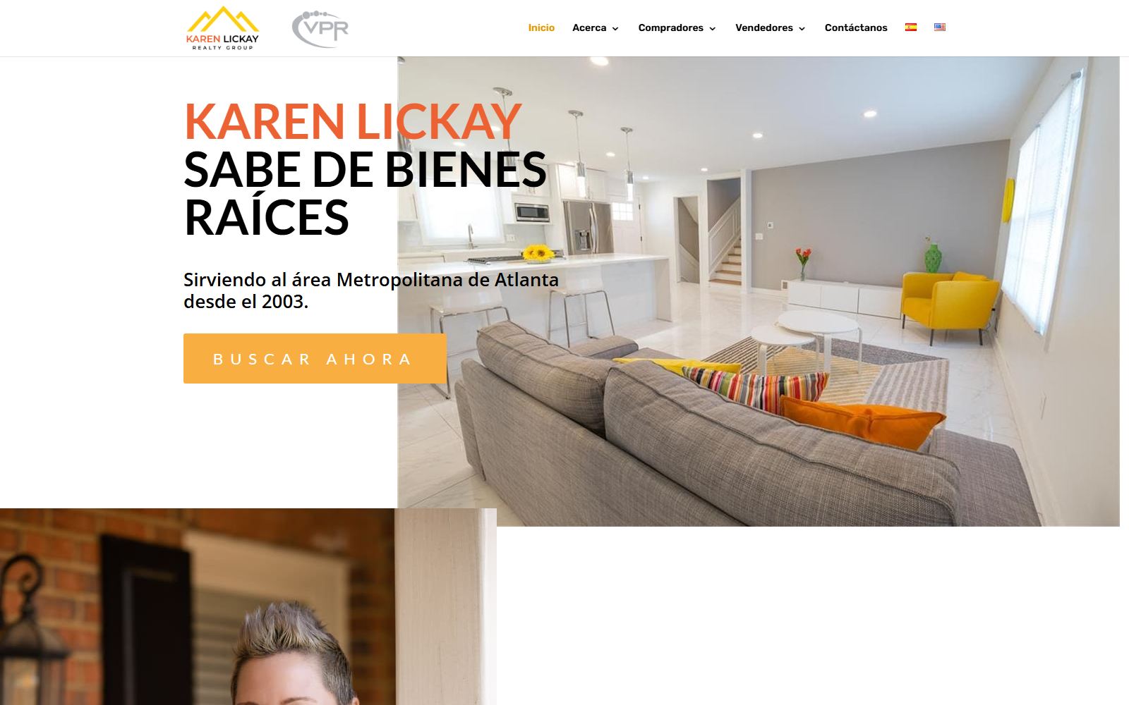 Spanish version of the Karen Lickay Realty Group homepage