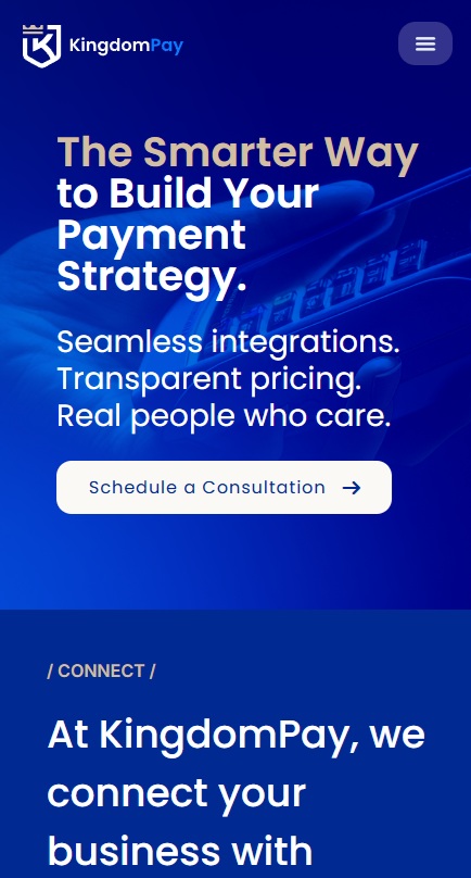 KingdomPay mobile hero