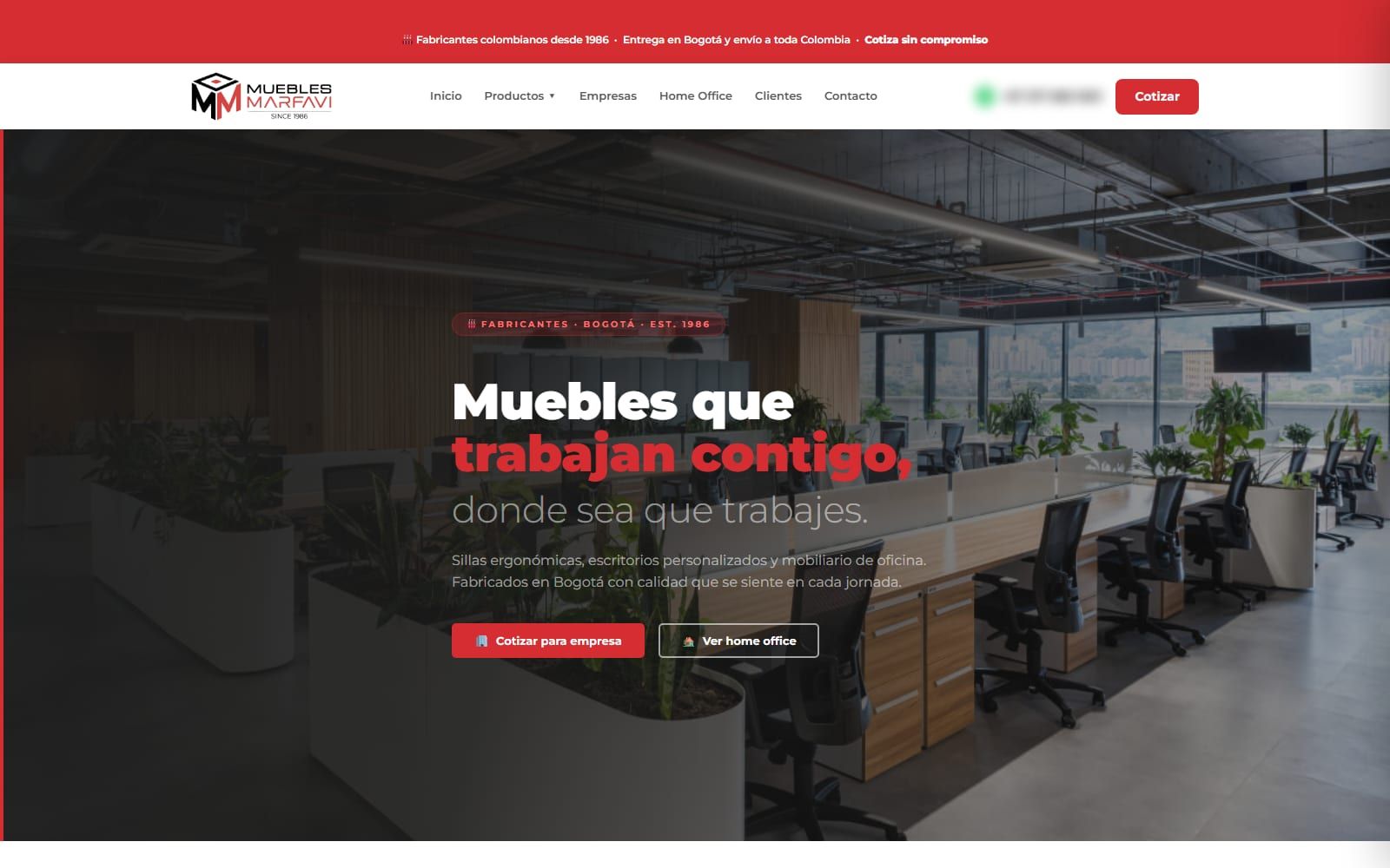 Muebles Marfavi homepage