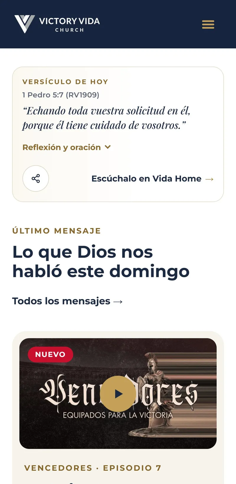 Tarjeta del último mensaje en el celular, con serie y número de episodio